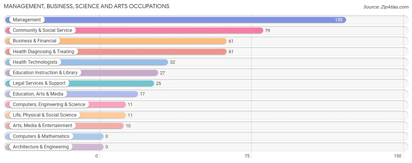 Management, Business, Science and Arts Occupations in Zip Code 30471