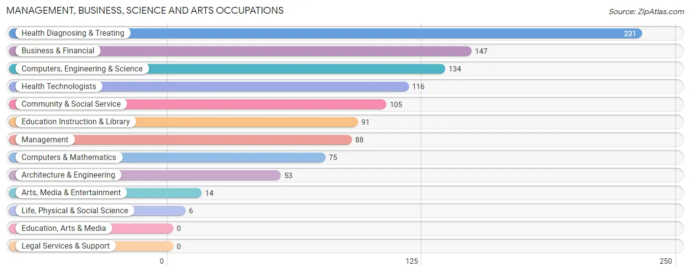 Management, Business, Science and Arts Occupations in Zip Code 31031