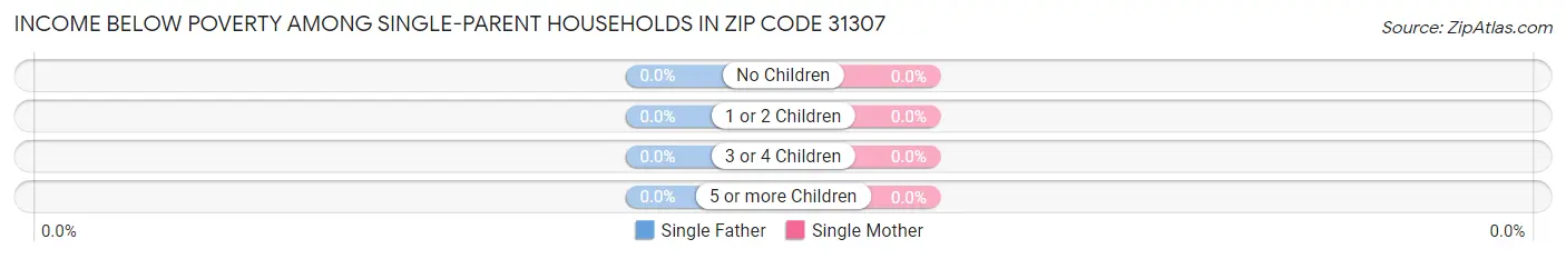 Income Below Poverty Among Single-Parent Households in Zip Code 31307