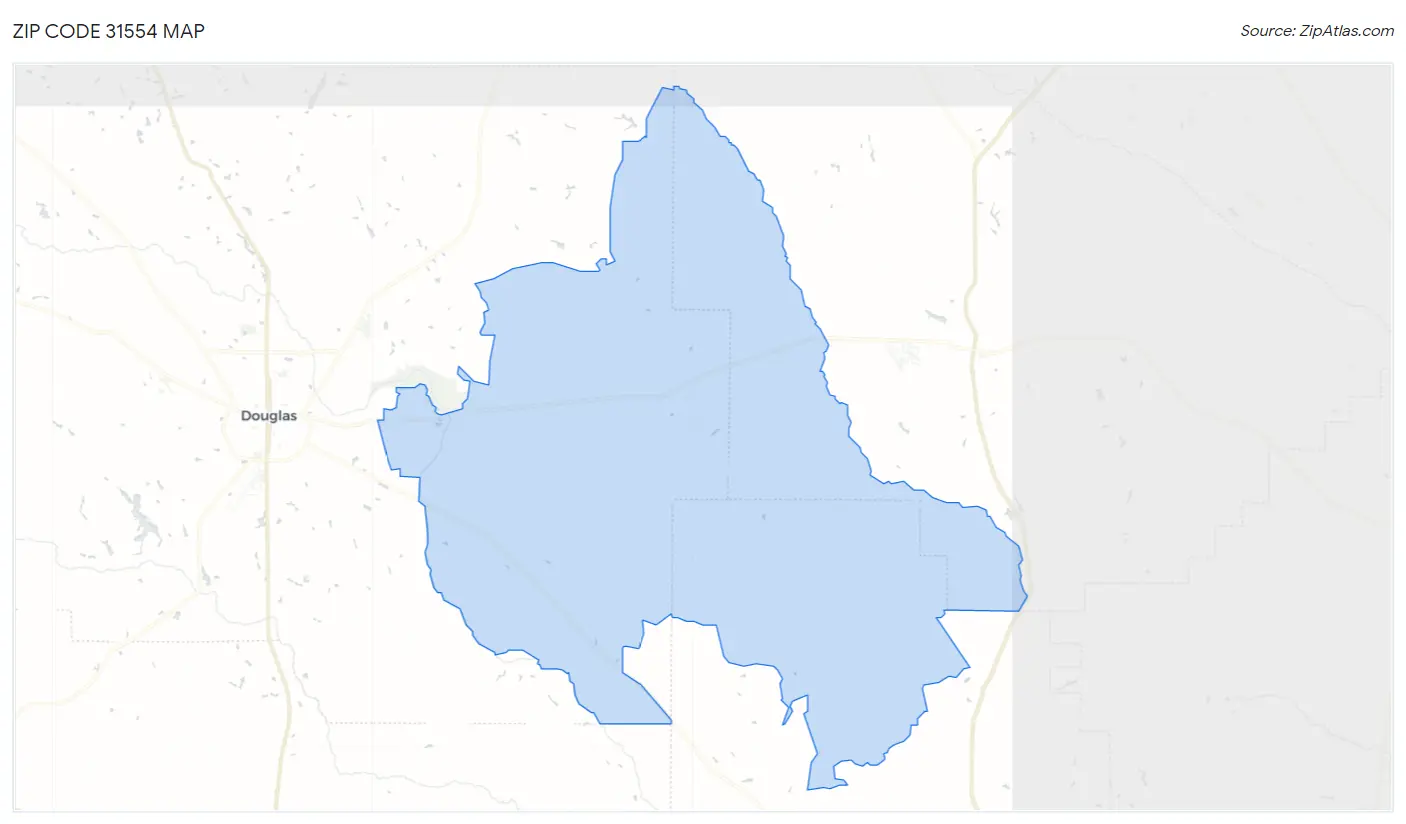 Zip Code 31554 Map