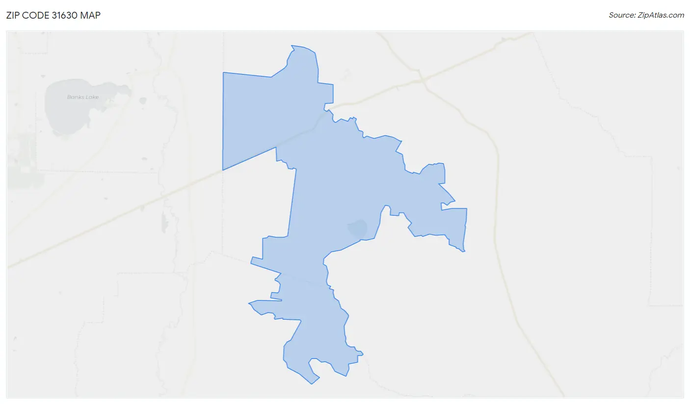 Zip Code 31630 Map