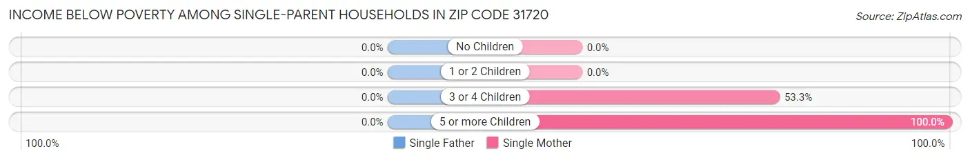 Income Below Poverty Among Single-Parent Households in Zip Code 31720