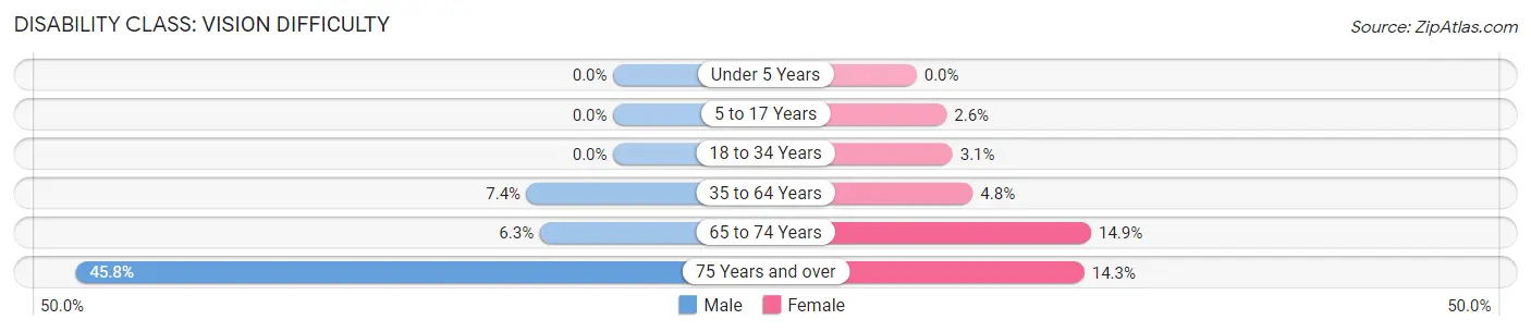 Disability in Zip Code 31765: <span>Vision Difficulty</span>