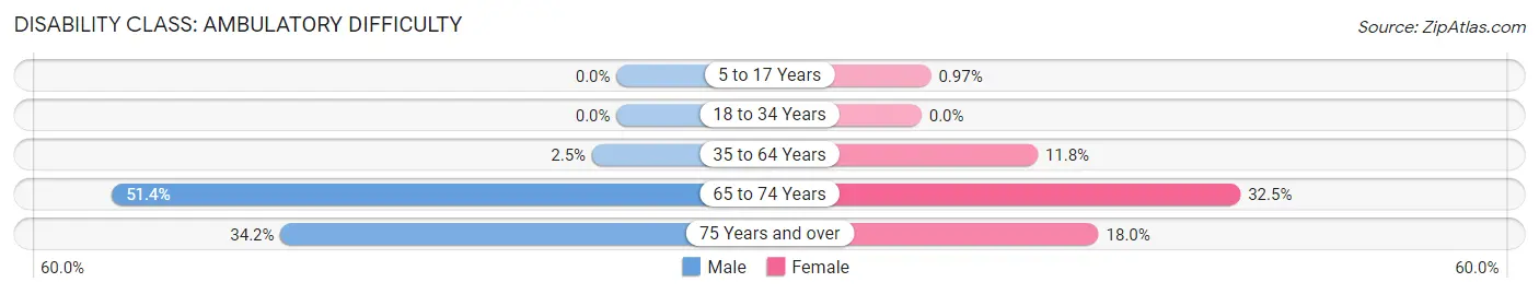 Disability in Zip Code 31778: <span>Ambulatory Difficulty</span>