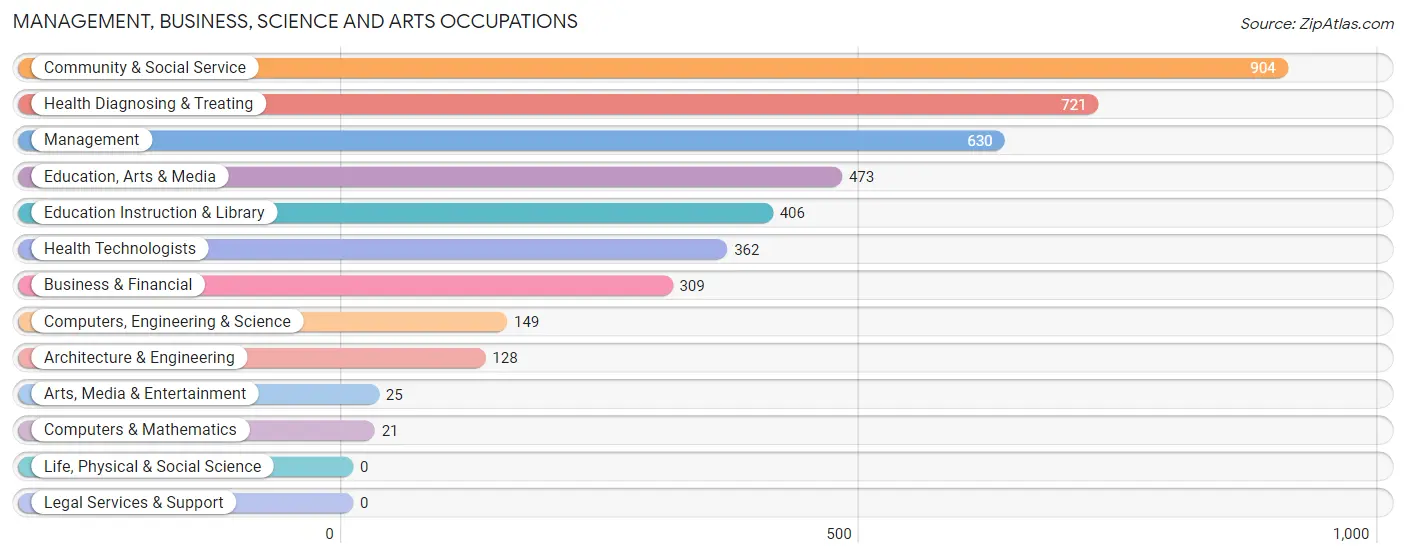 Management, Business, Science and Arts Occupations in Zip Code 32060