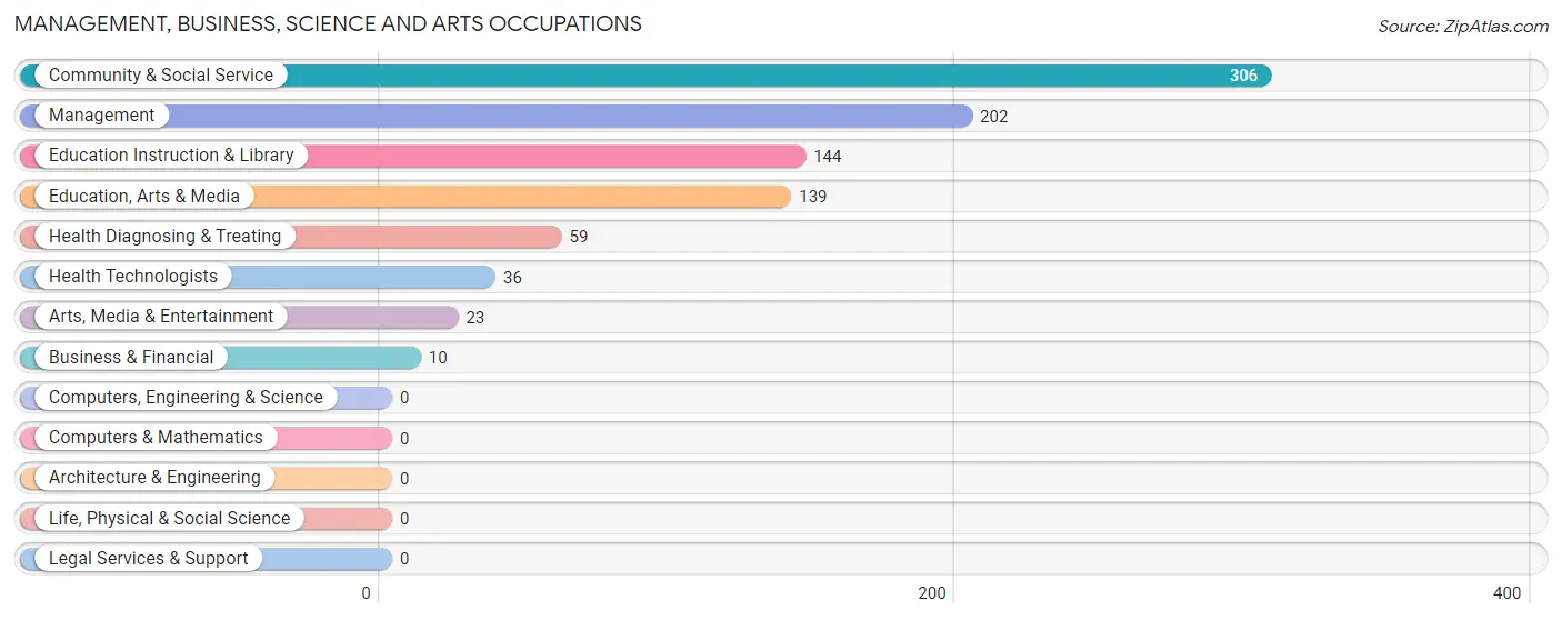 Management, Business, Science and Arts Occupations in Zip Code 32066