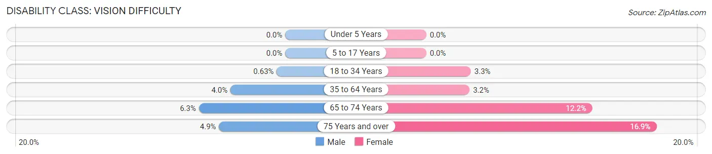 Disability in Zip Code 32114: <span>Vision Difficulty</span>