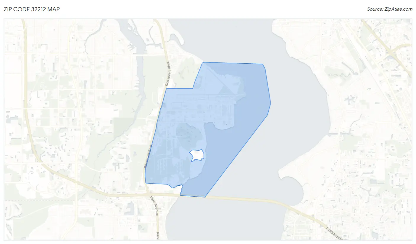 Zip Code 32212 Map