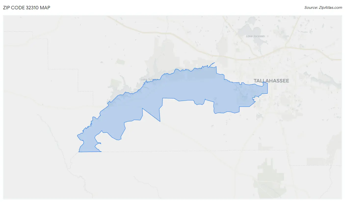 Zip Code 32310 Map