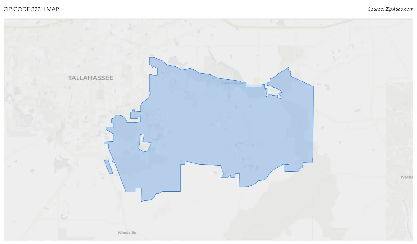 Zip Code 32311 Map