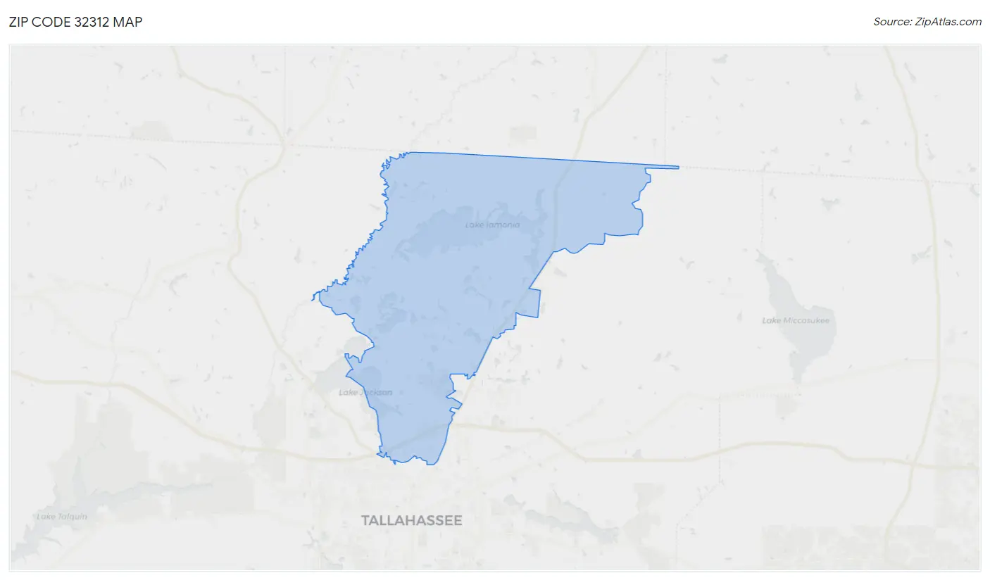 Zip Code 32312 Map