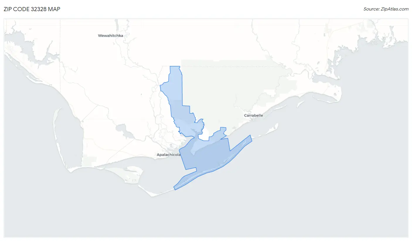 Zip Code 32328 Map