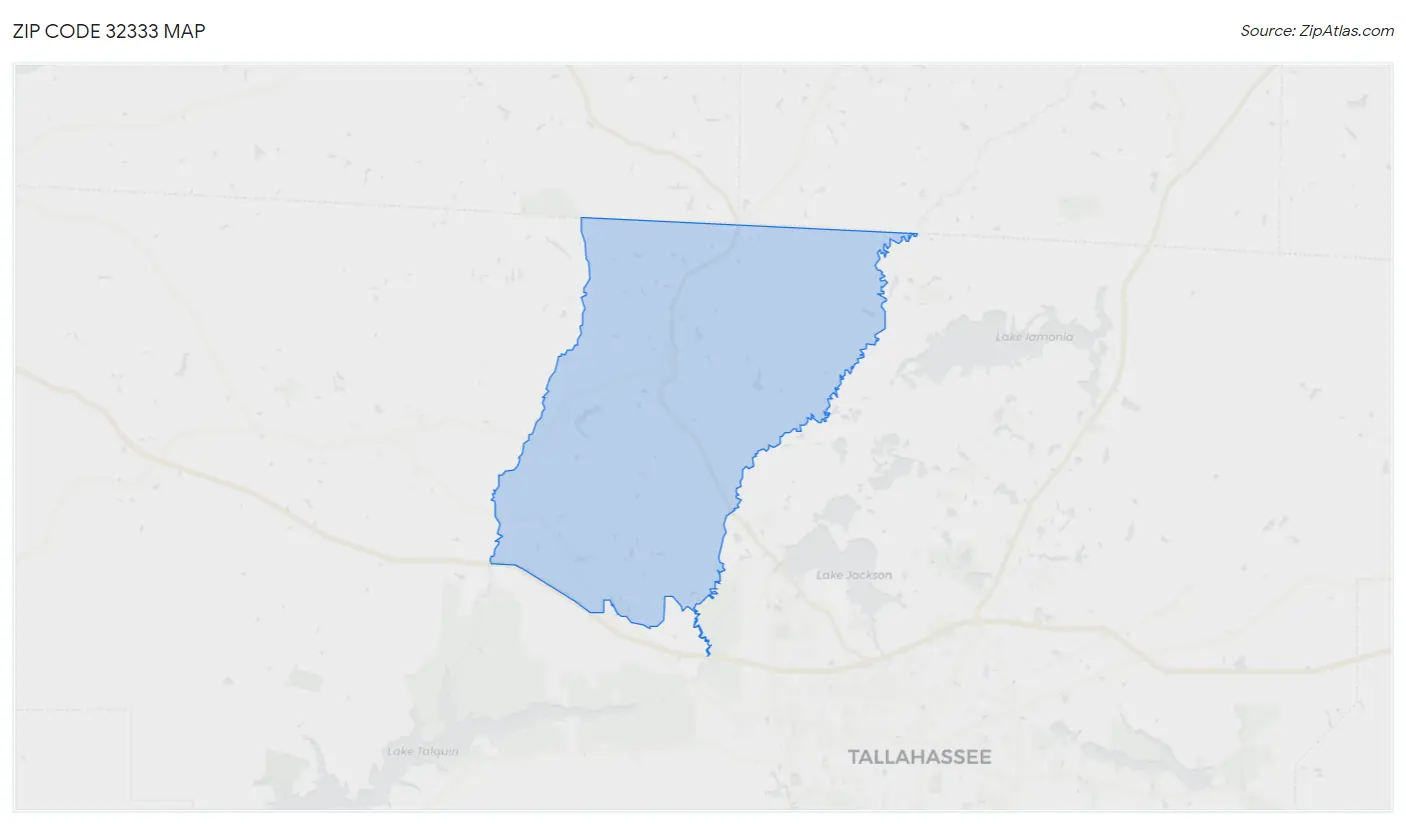 Zip Code 32333 Map