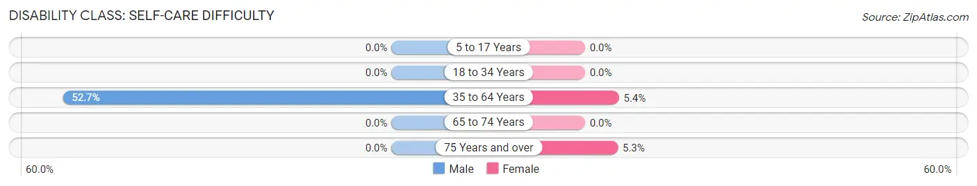 Disability in Zip Code 32426: <span>Self-Care Difficulty</span>