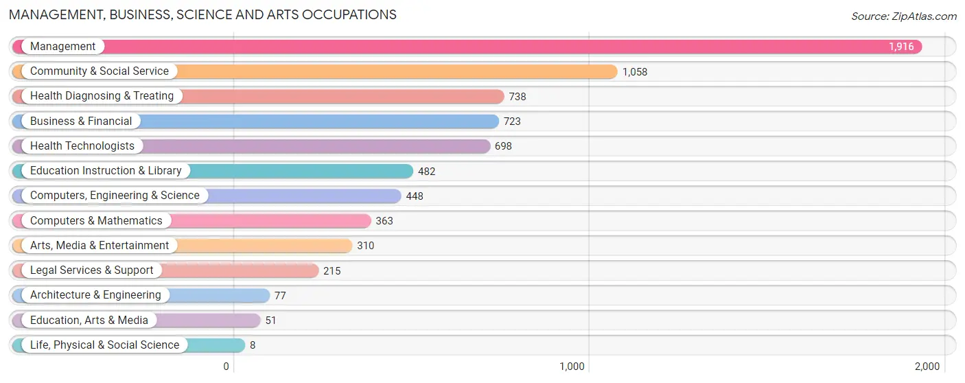 Management, Business, Science and Arts Occupations in Zip Code 32459