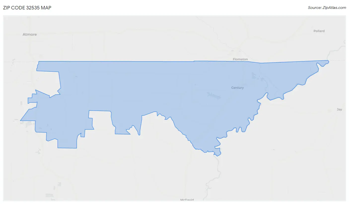 Zip Code 32535 Map