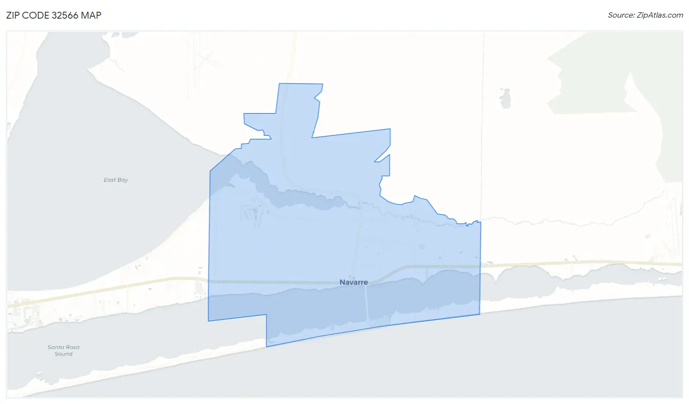 Zip Code 32566 Map