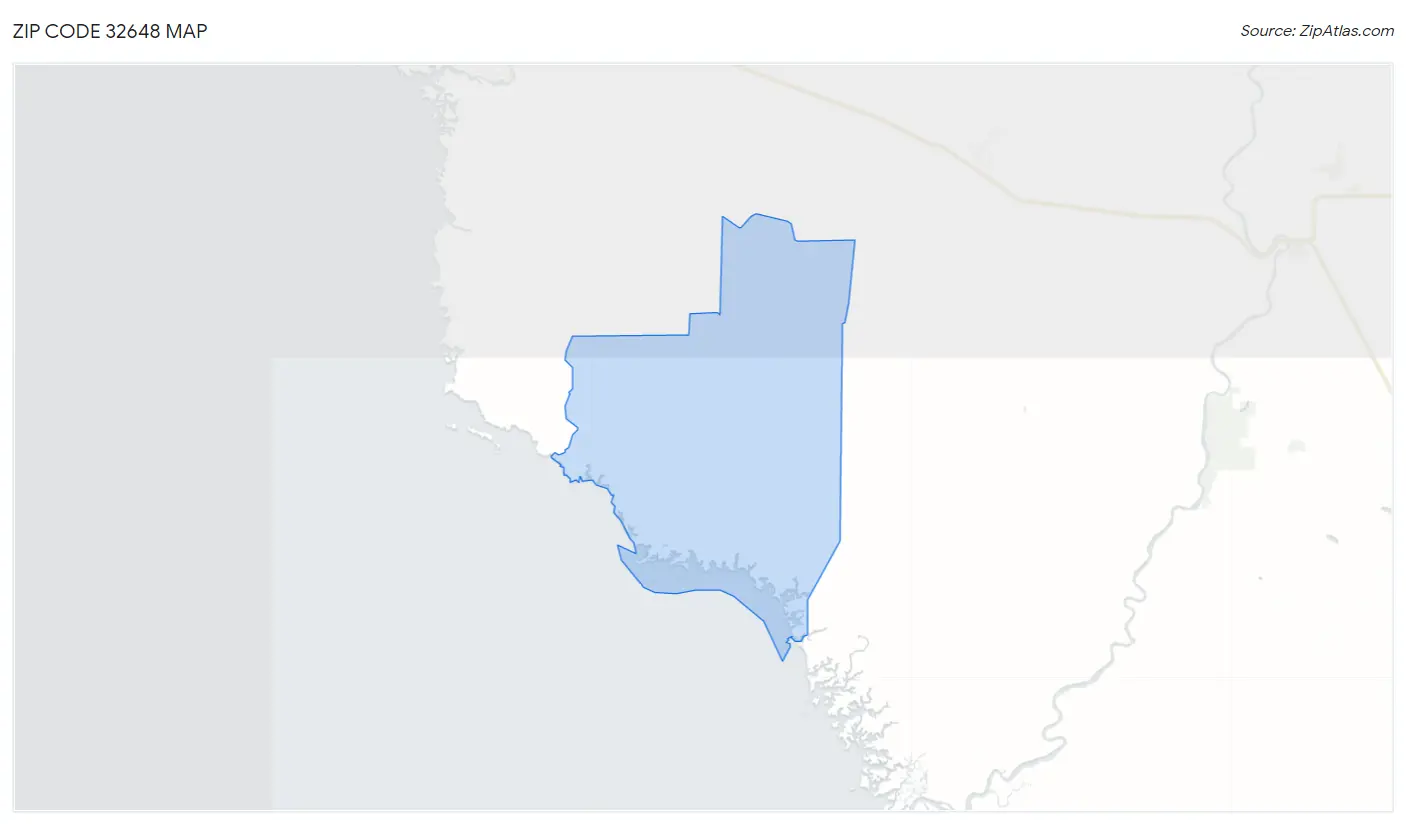 Zip Code 32648 Map