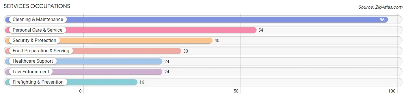 Services Occupations in Zip Code 32667