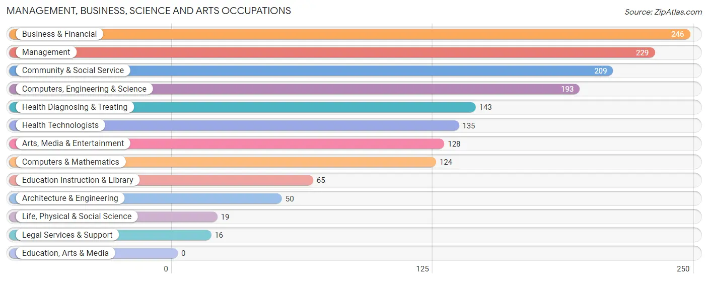 Management, Business, Science and Arts Occupations in Zip Code 32976