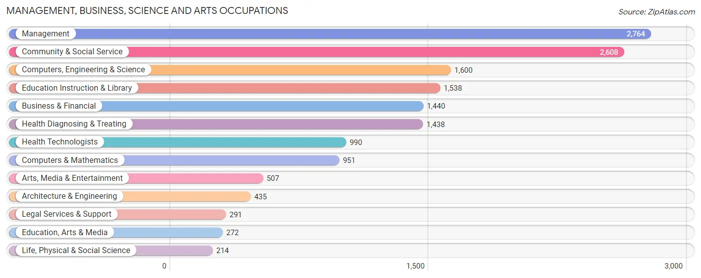 Management, Business, Science and Arts Occupations in Zip Code 33065