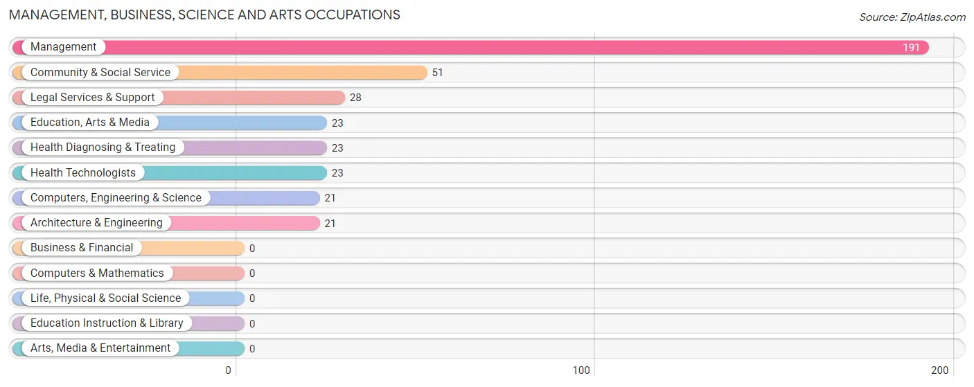 Management, Business, Science and Arts Occupations in Zip Code 33109