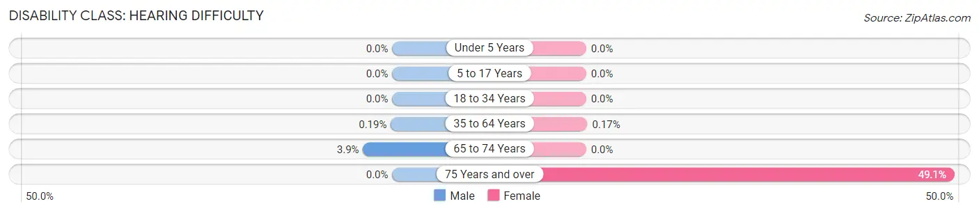 Disability in Zip Code 33131: <span>Hearing Difficulty</span>