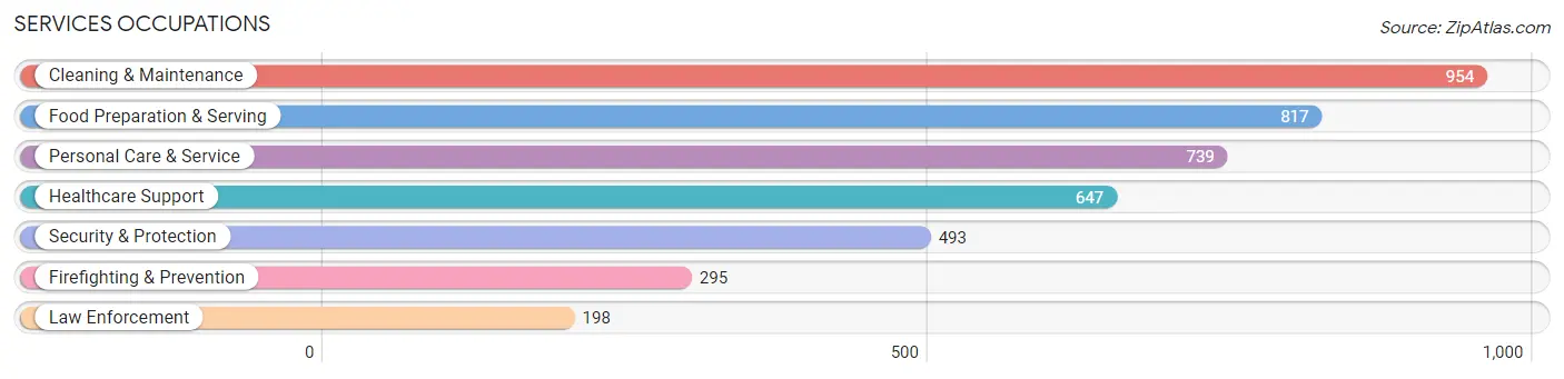 Services Occupations in Zip Code 33155