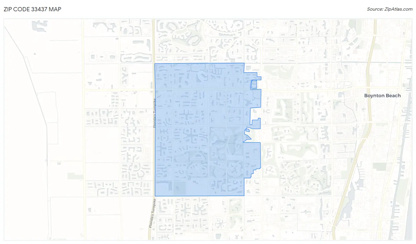 Zip Code 33437 Map