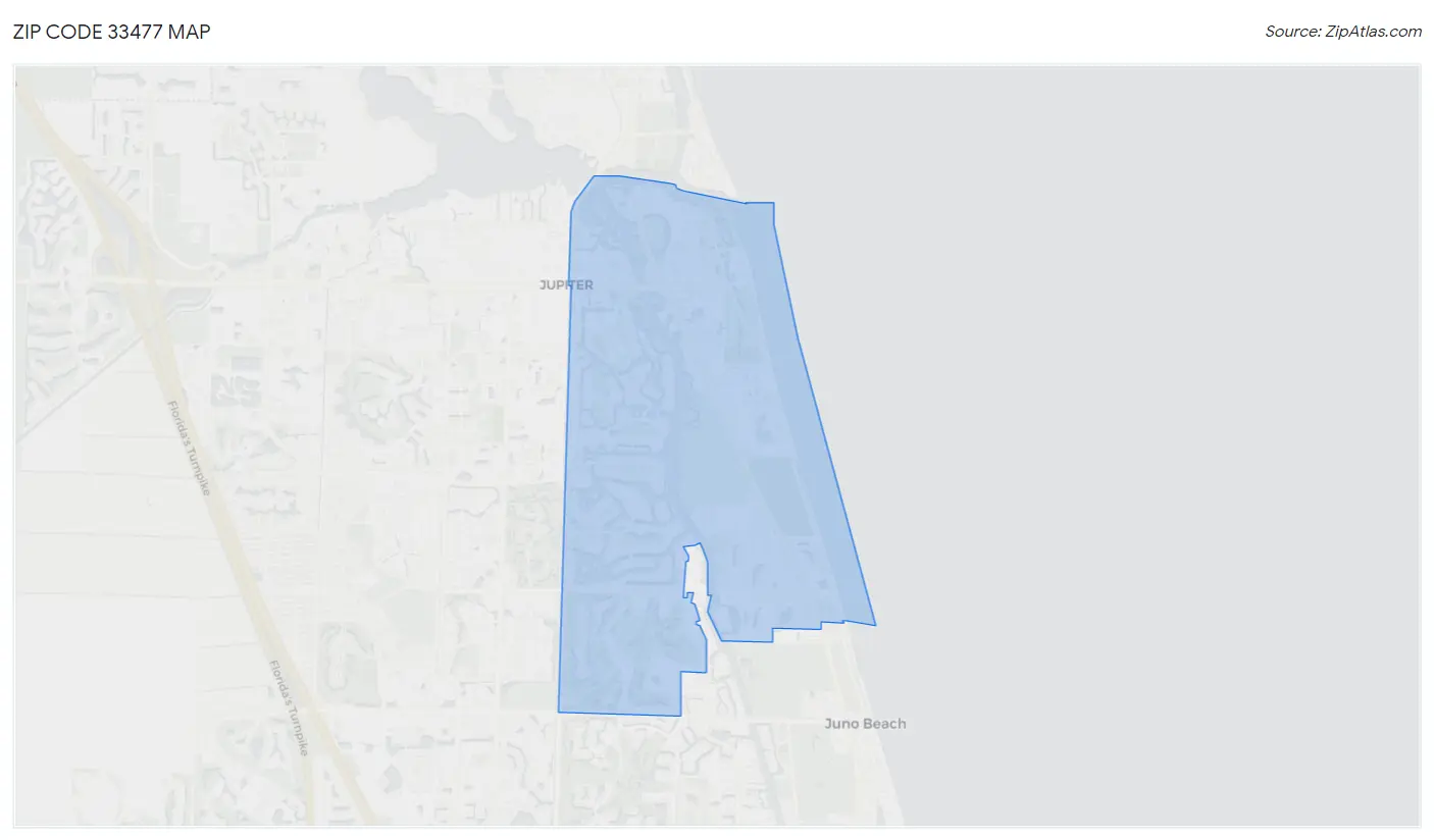 Zip Code 33477 Map