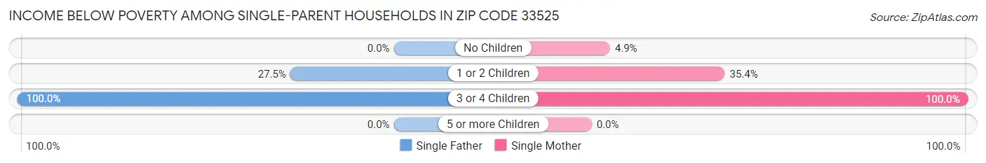 Income Below Poverty Among Single-Parent Households in Zip Code 33525