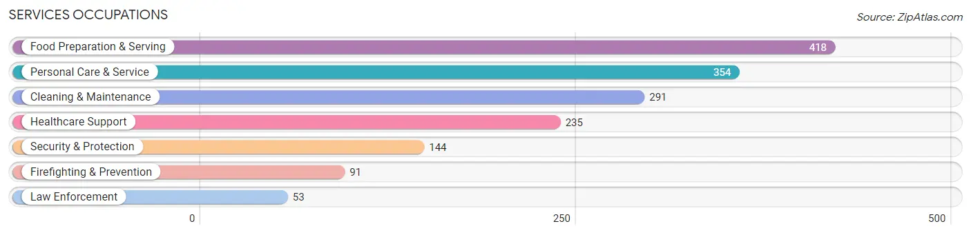 Services Occupations in Zip Code 33556