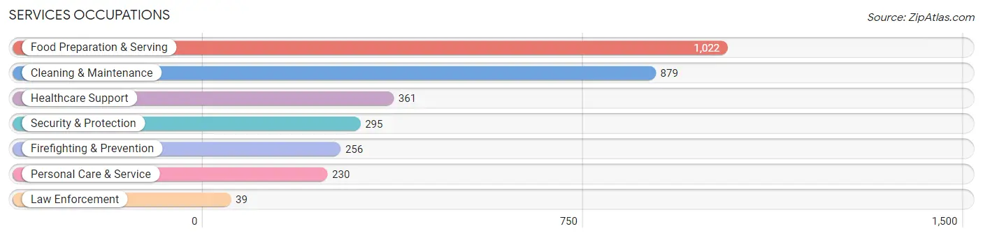 Services Occupations in Zip Code 33570