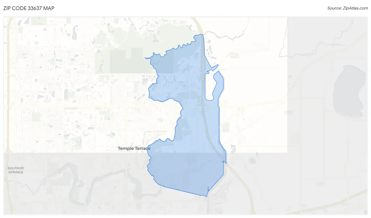 Zip Code 33637 Map