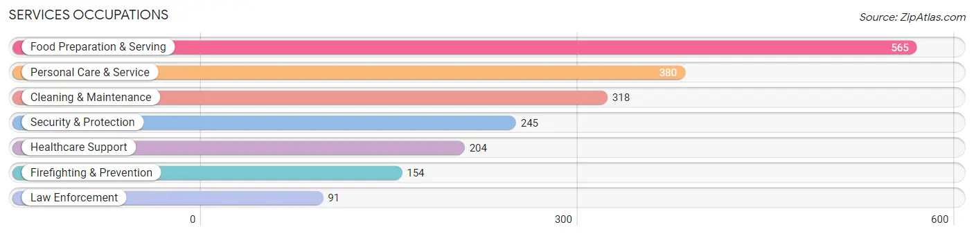 Services Occupations in Zip Code 33703