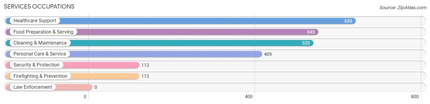 Services Occupations in Zip Code 33705