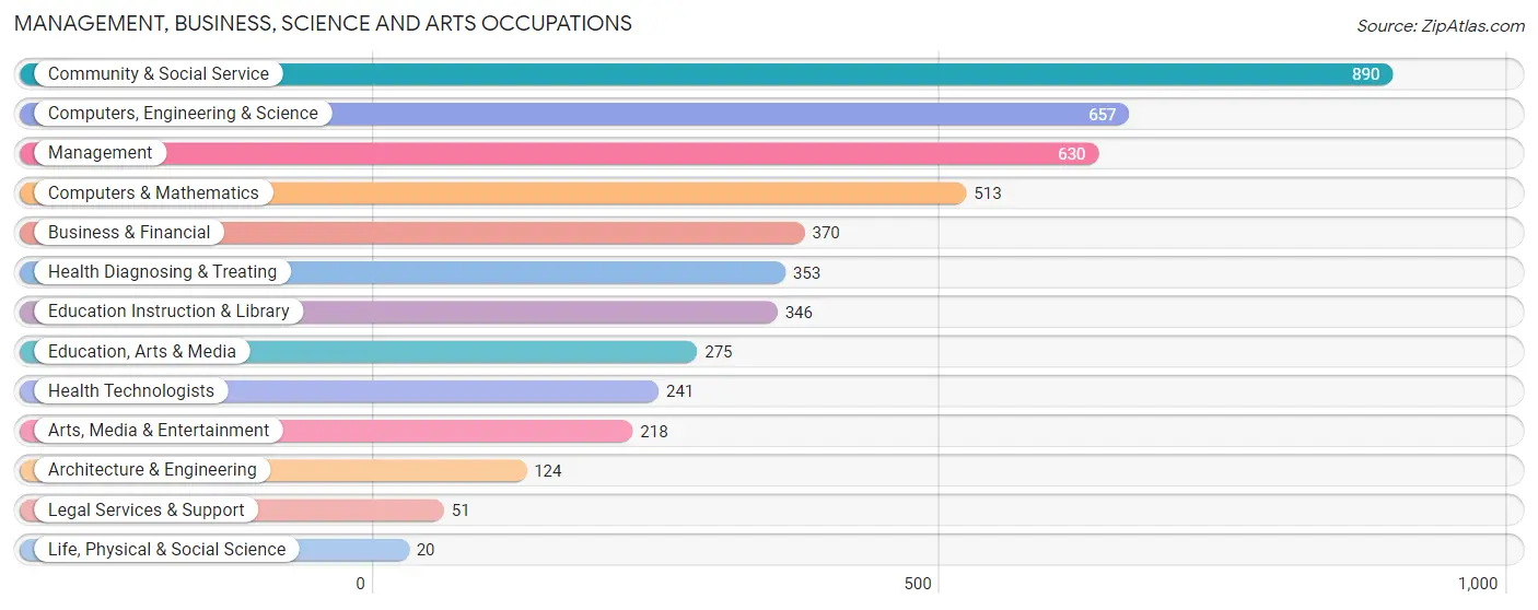 Management, Business, Science and Arts Occupations in Zip Code 33765