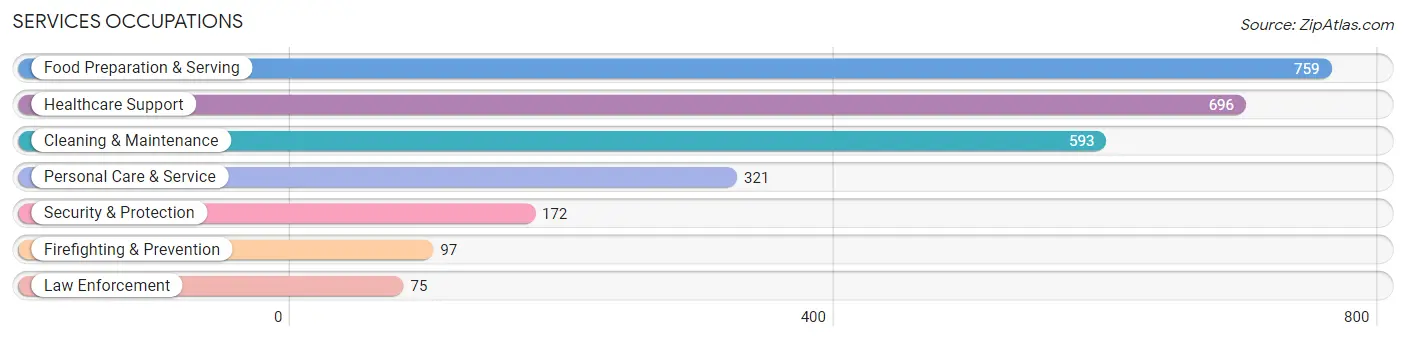 Services Occupations in Zip Code 33771