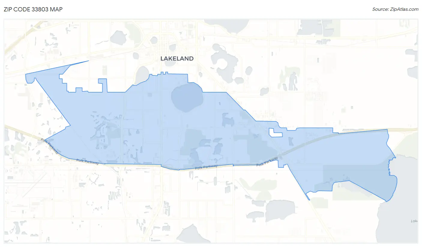 Zip Code 33803 Map