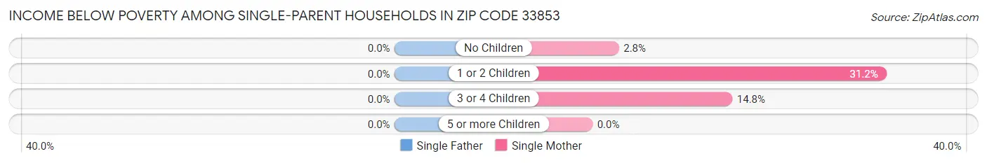 Income Below Poverty Among Single-Parent Households in Zip Code 33853