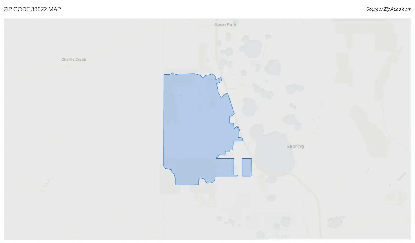 Zip Code 33872 Map