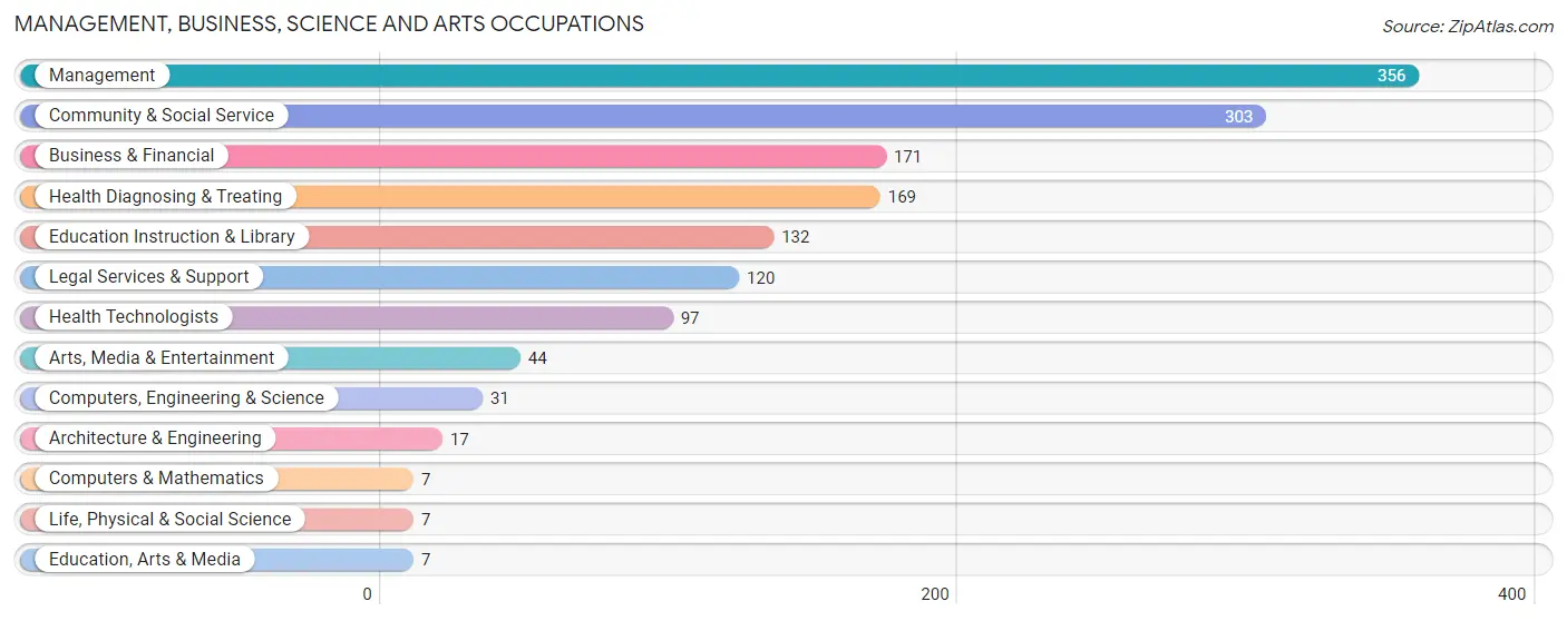 Management, Business, Science and Arts Occupations in Zip Code 33931