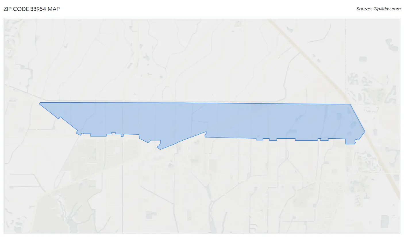 Zip Code 33954 Map