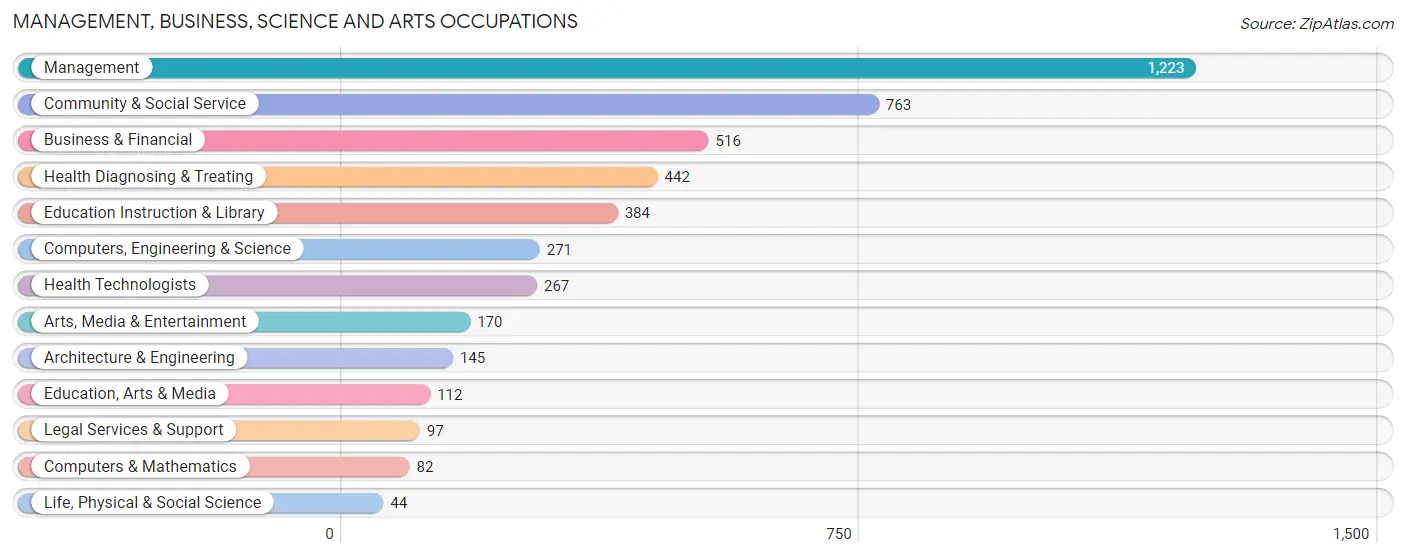 Management, Business, Science and Arts Occupations in Zip Code 34104