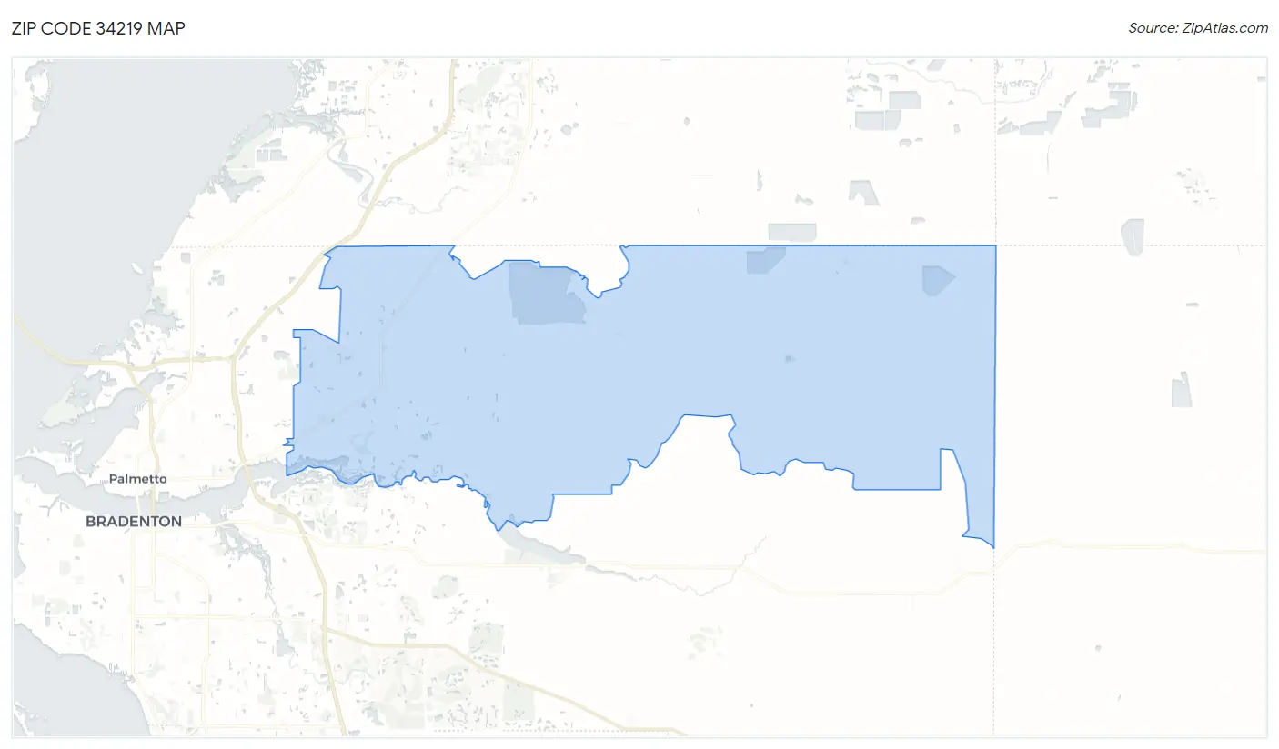 Zip Code 34219 Map