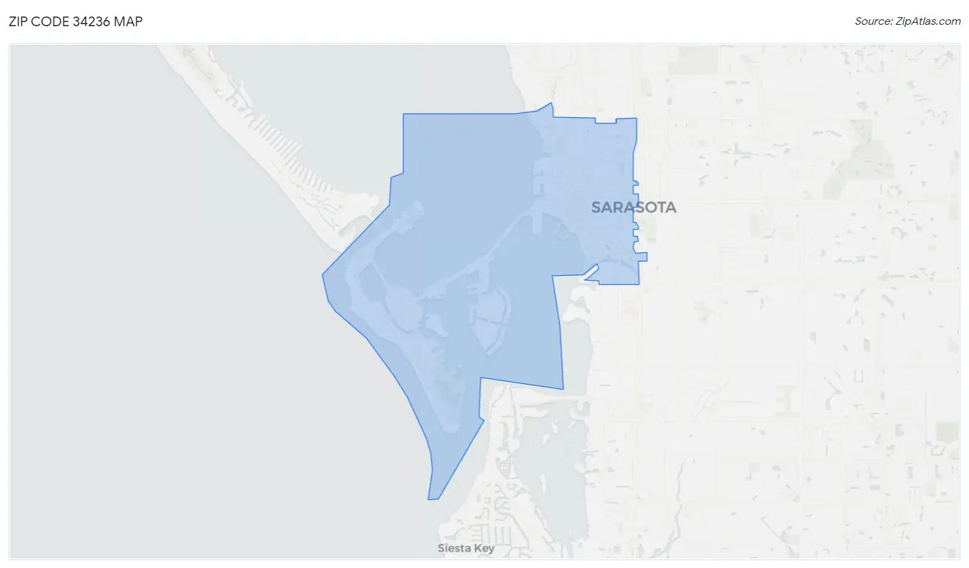 Zip Code 34236 Map