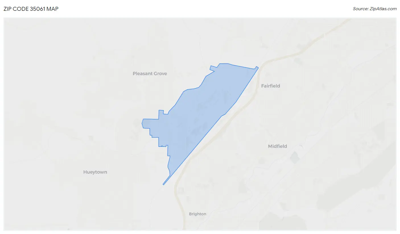 Zip Code 35061 Map