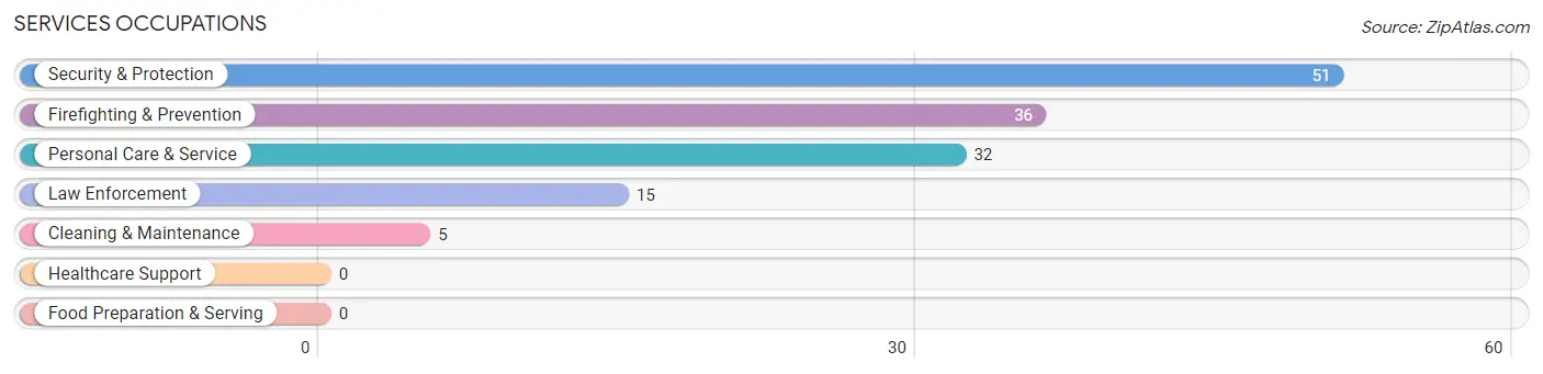 Services Occupations in Zip Code 35061