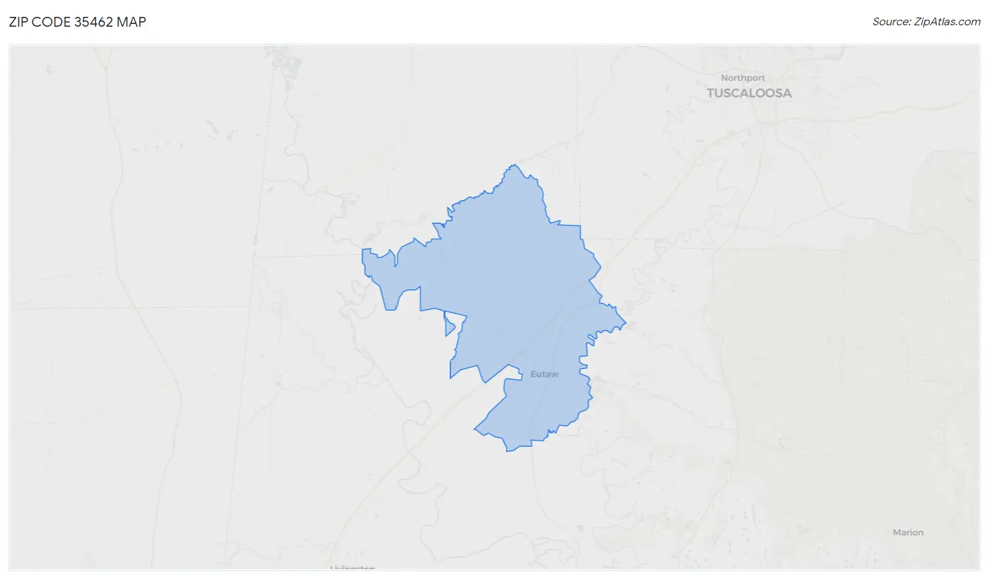 Zip Code 35462 Map