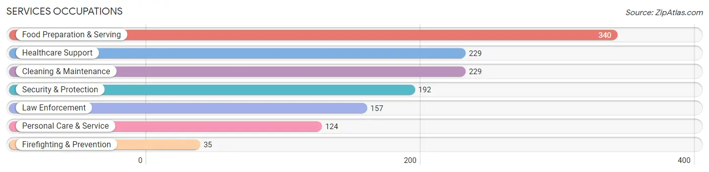 Services Occupations in Zip Code 35633